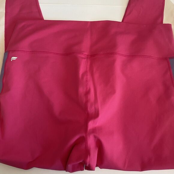 Fabletics Mila Power Hold High Waist Color-block Pink Purple Leggings Sz 2X NEW - Picture 5 of 9